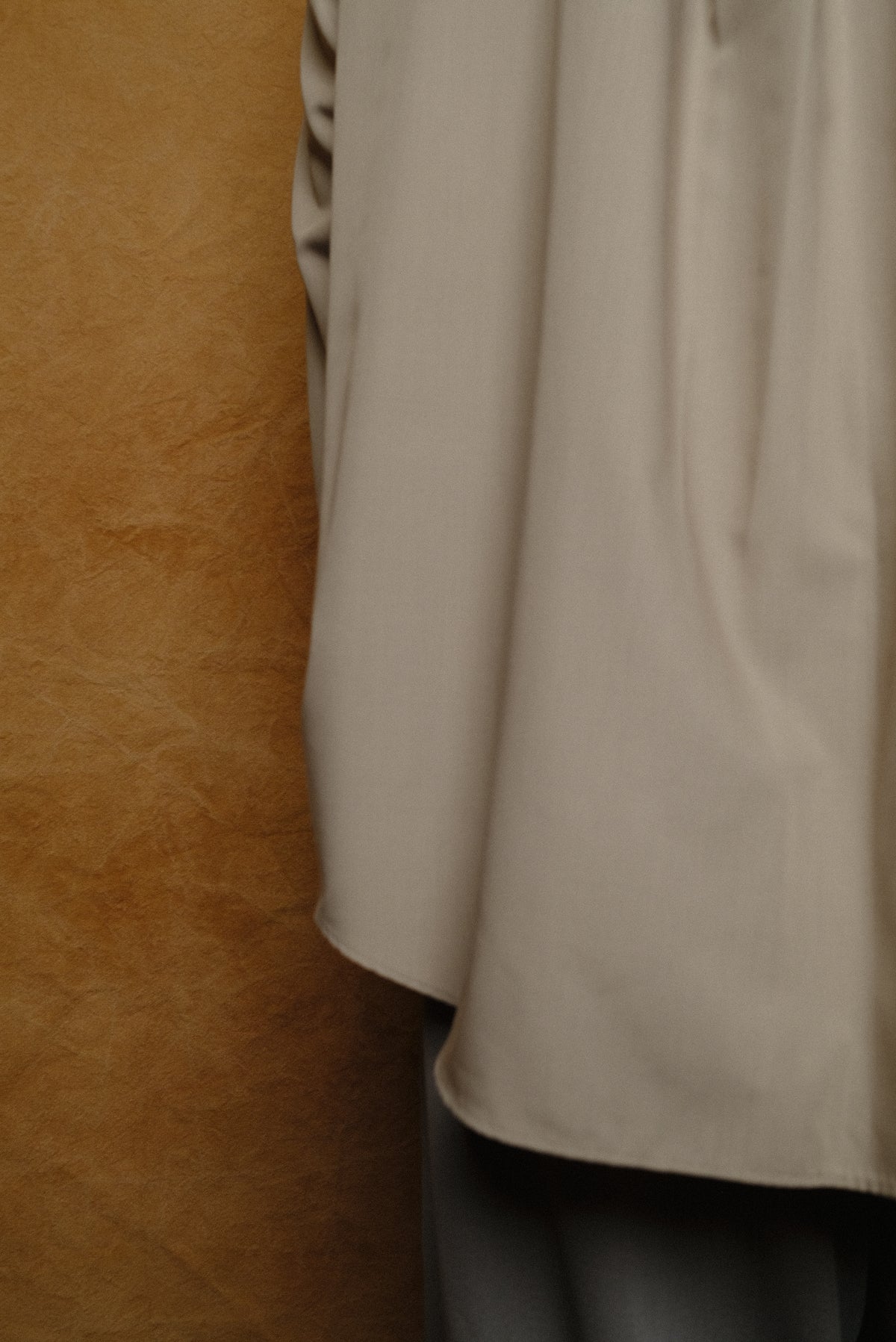 rayon oversized shirt in brown