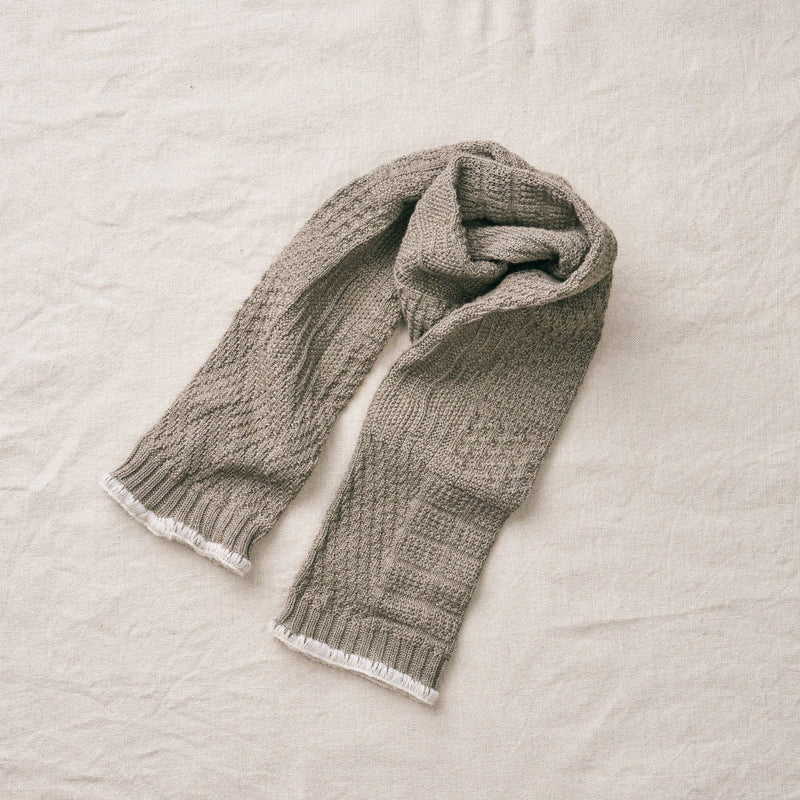 organic cotton yak stole in green