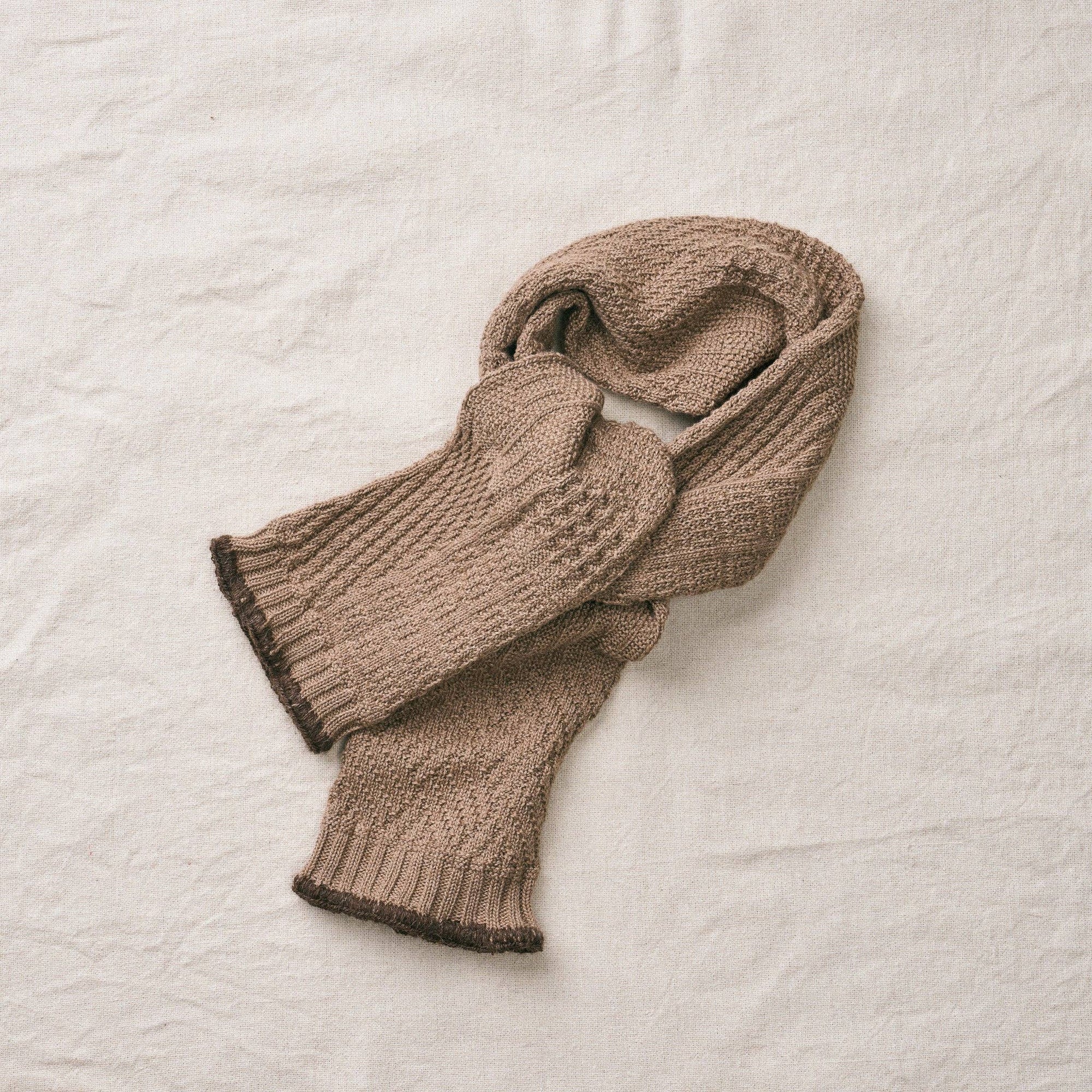 organic cotton yak stole in brown