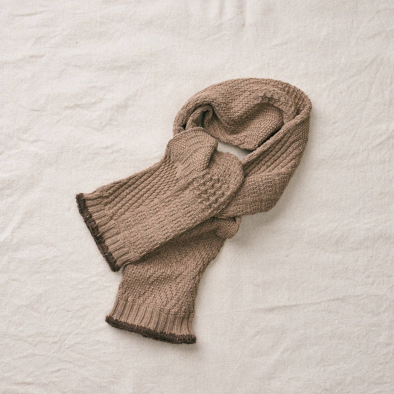 organic cotton yak stole in brown