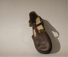 t strap in brown