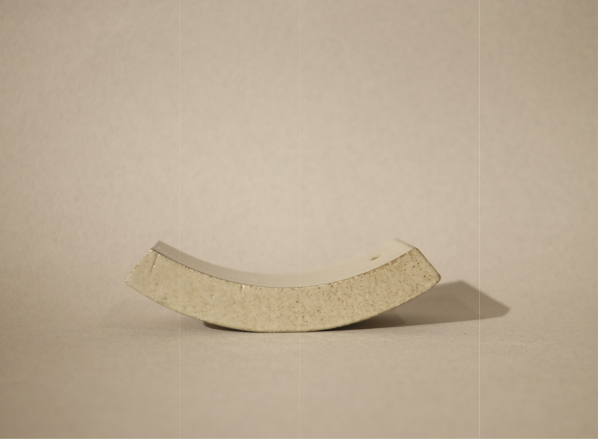 roof tile curve incense holder in clay