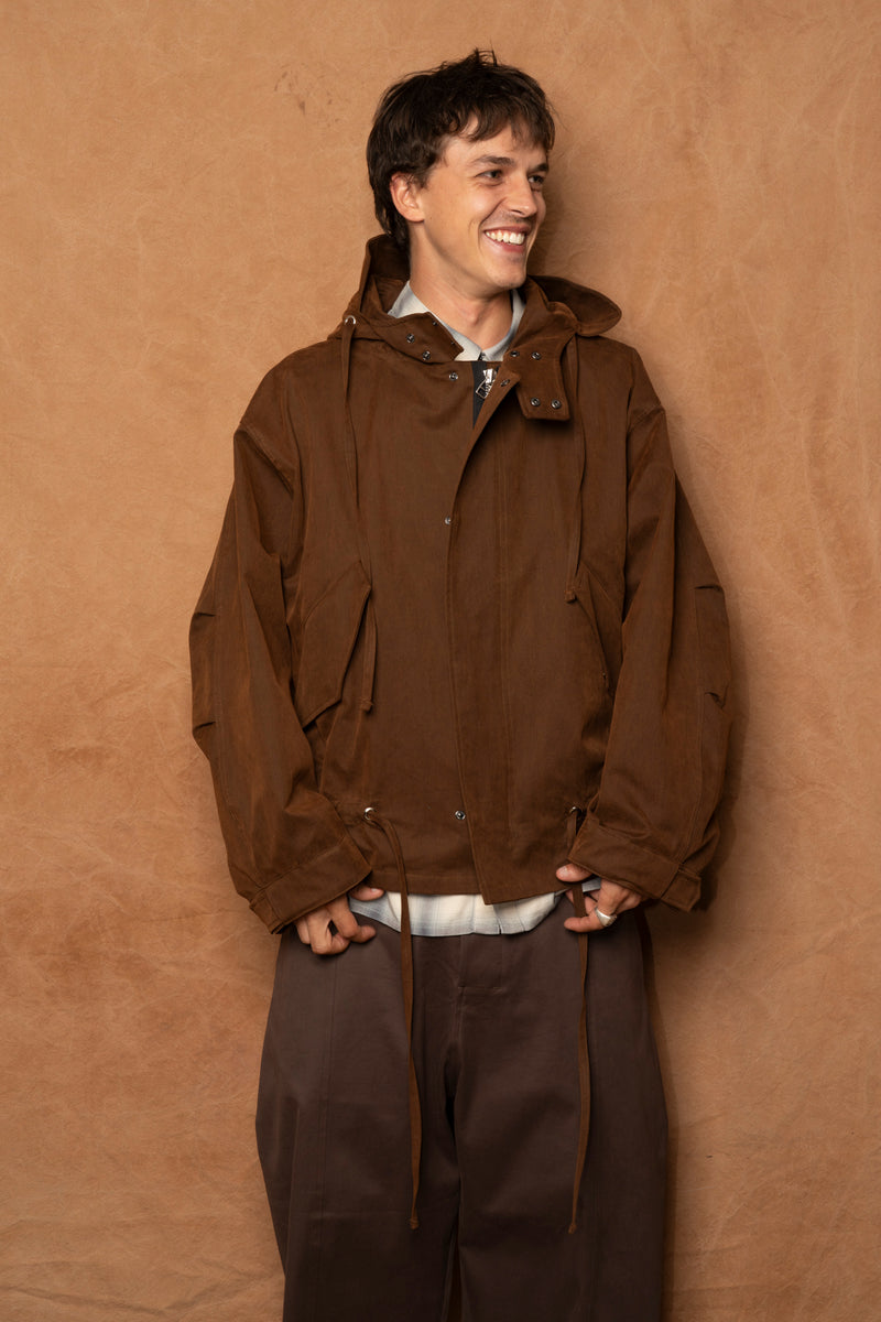 aviemore parka in bark brown