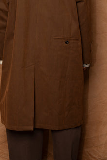 westminster overcoat in bark brown