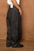 malay trouser in raw black