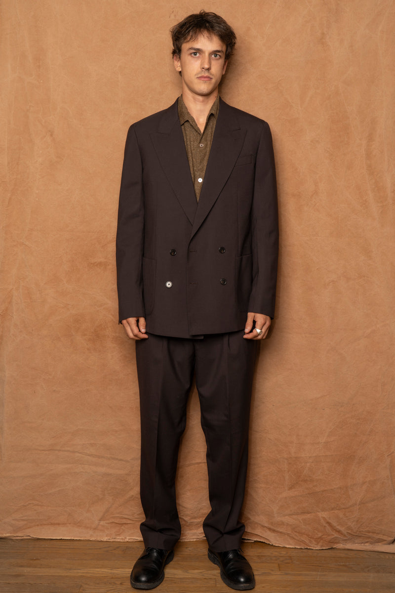 kirk blazer in espresso wool
