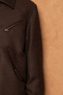 painter jacket in mocha brown