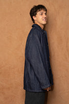 jk-92 in navy cotton silk wool