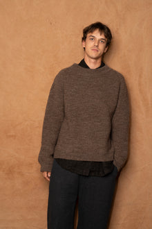 kn-35 in brown heather wool