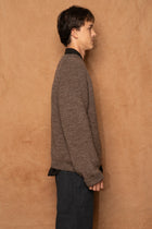 kn-35 in brown heather wool