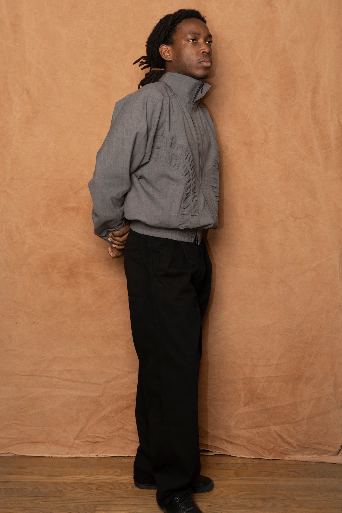 fossil jacket in light grey