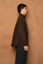 sh-108 in brown wool cotton silk camel