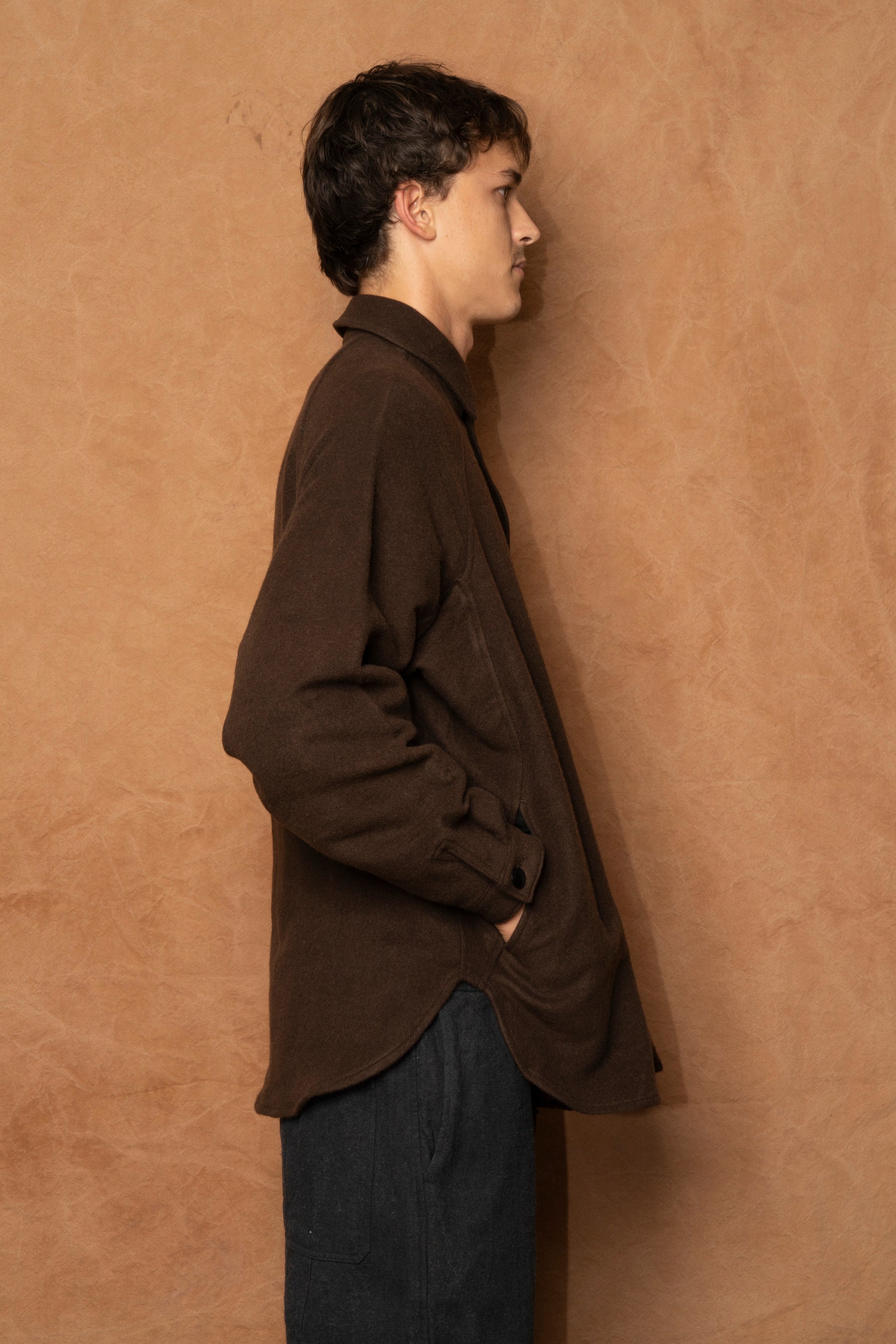 sh-108 in brown wool cotton silk camel
