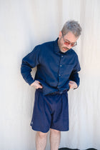 one pocket shirt in blueberry