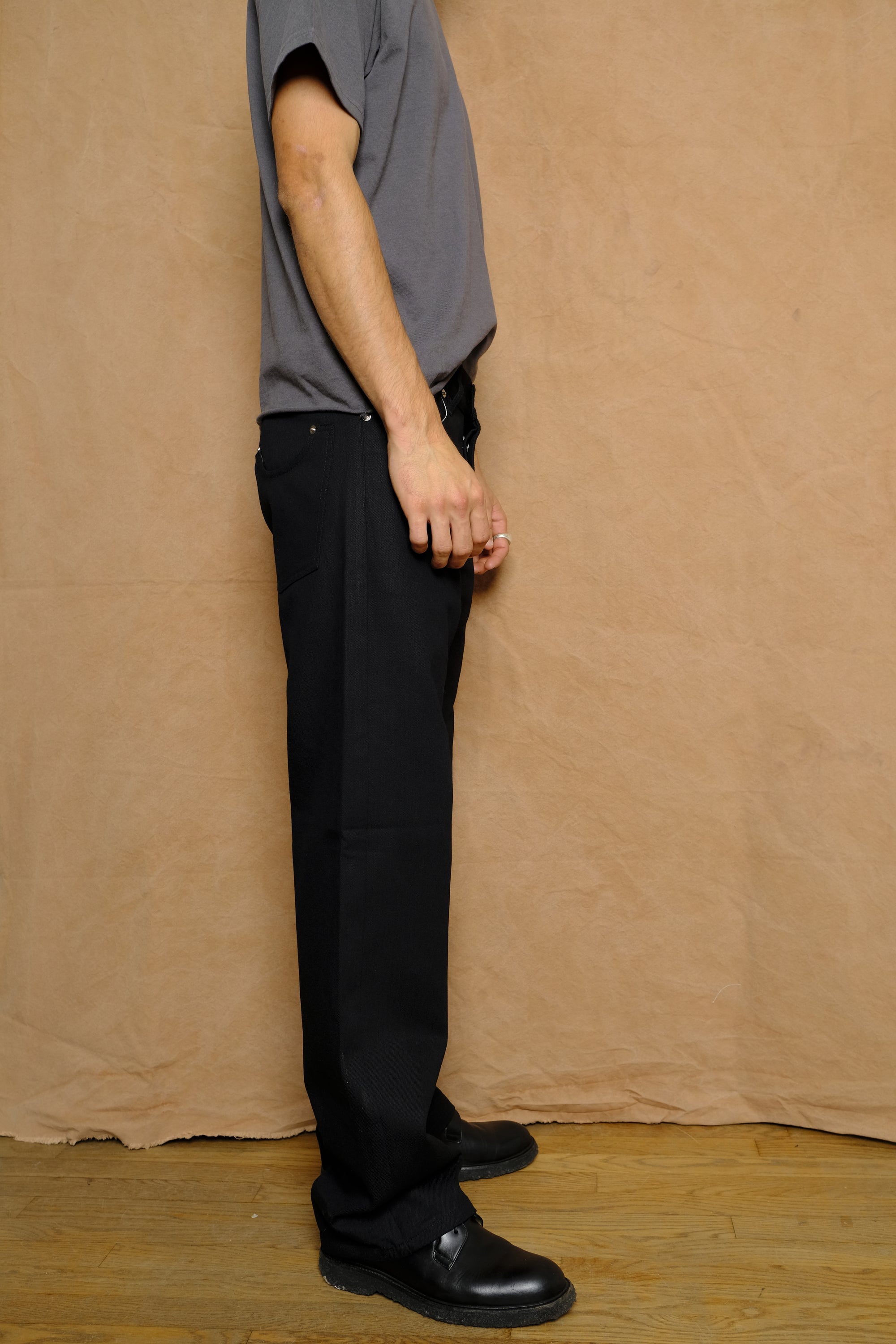 1947 denim in raw black