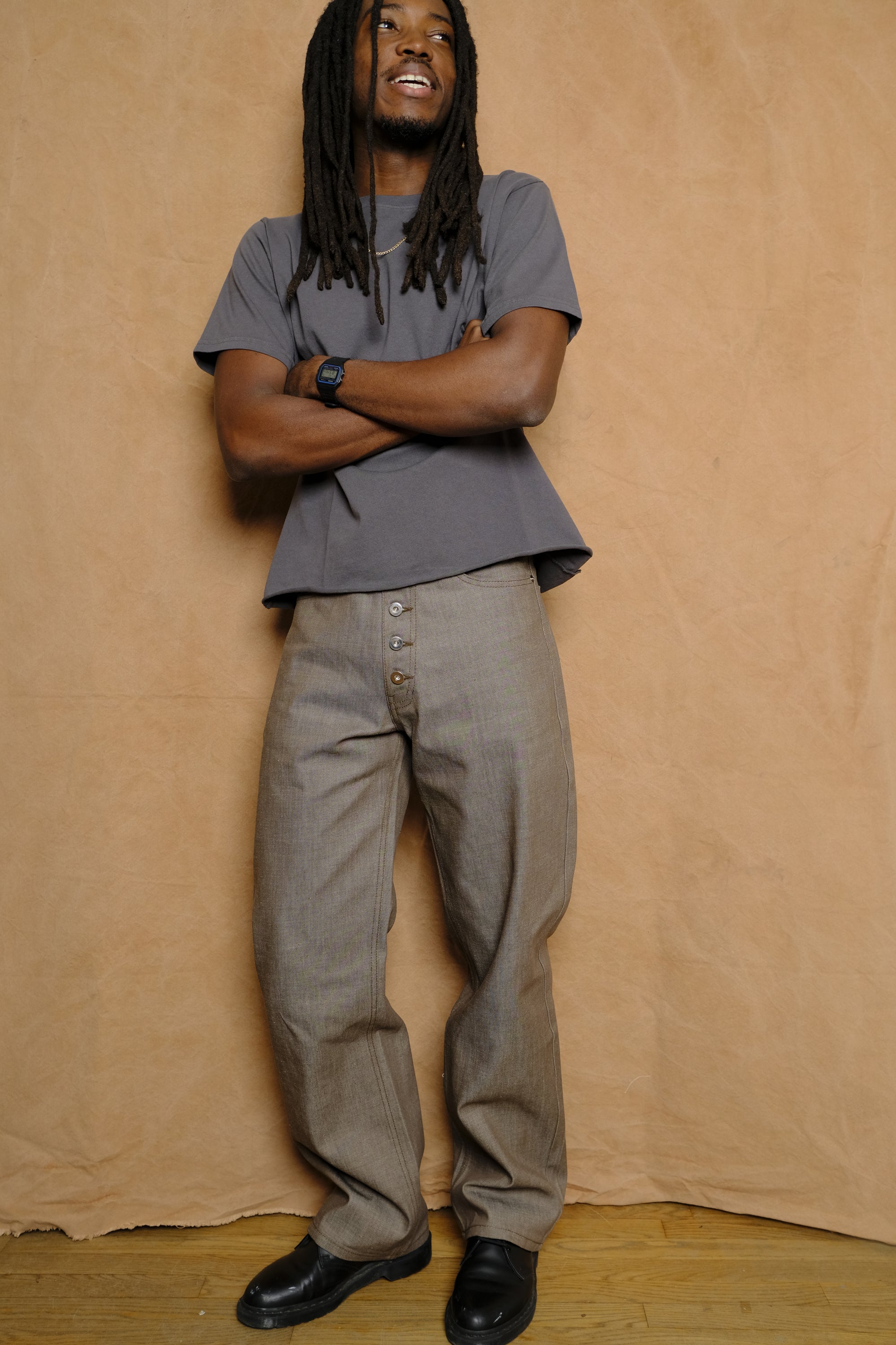 core denim in brown