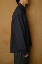 typewriter cotton shirt in dark navy