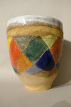 diamond checkered vase
