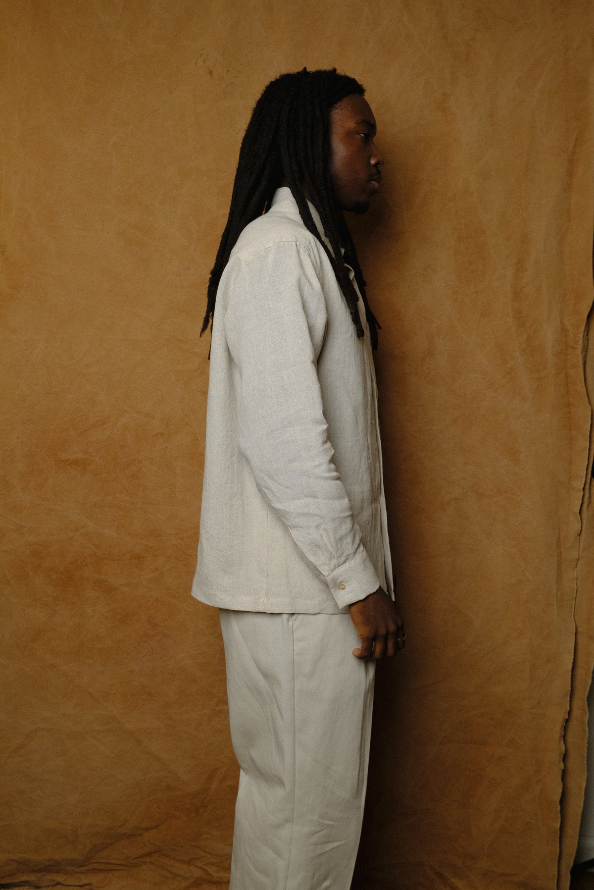 one pocket shirt in sand