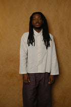 cafe shirt in tomato stripe