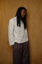 cafe shirt in tomato stripe
