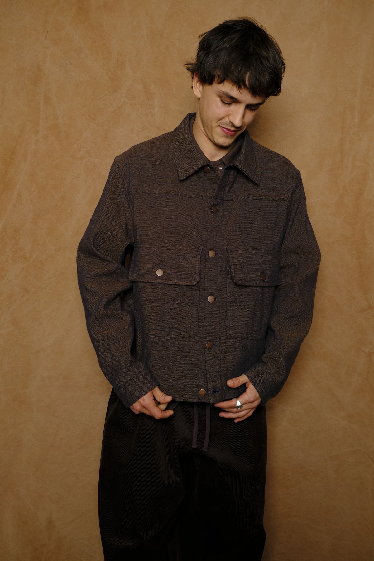 chambray trucker jacket