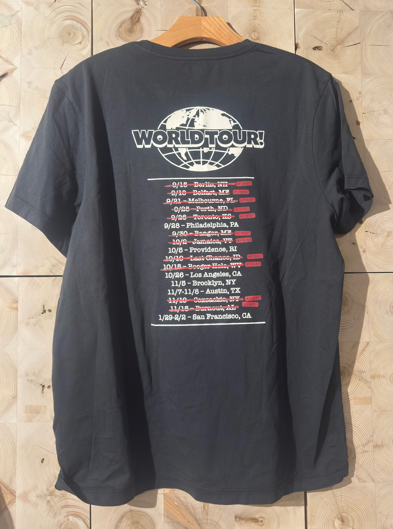 'an intimate evening with adam pally' tour merch (black)